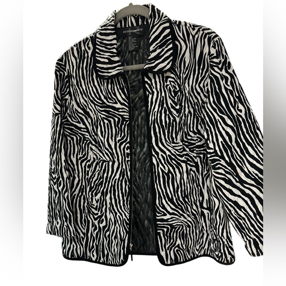 Requirements Monochrome Zebra Pattern Jacket - image 3